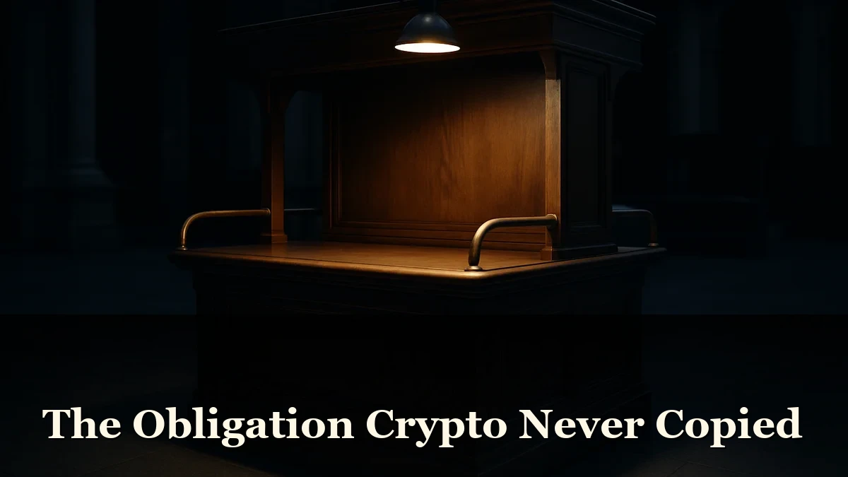 Brass auction gavel resting on an open exchange order book under a single lamp