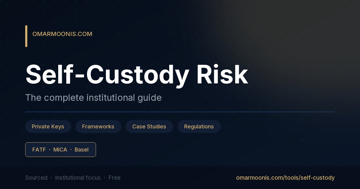Omar Moonis, Global Head of Self Custody Risk